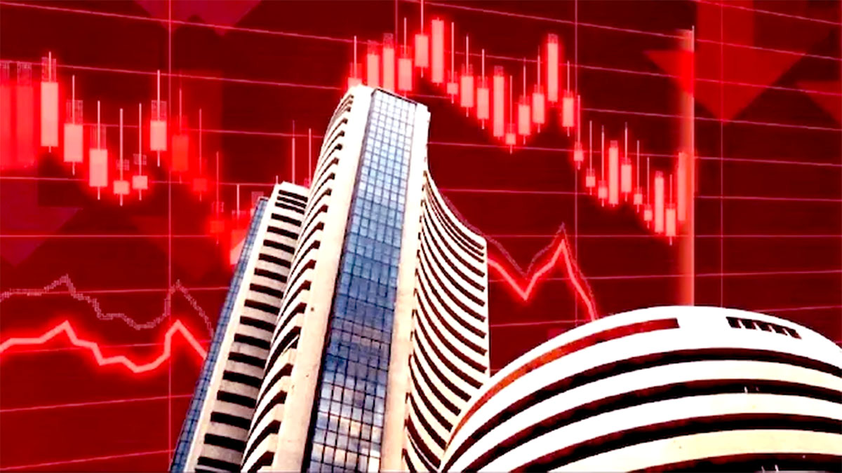 Stock market decline: Sensex falls 452 points to close at 83,606, Nifty crosses 25,500.